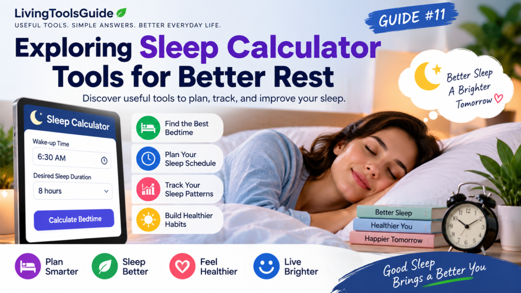 Sleep Calculator Tools for Better Rest
