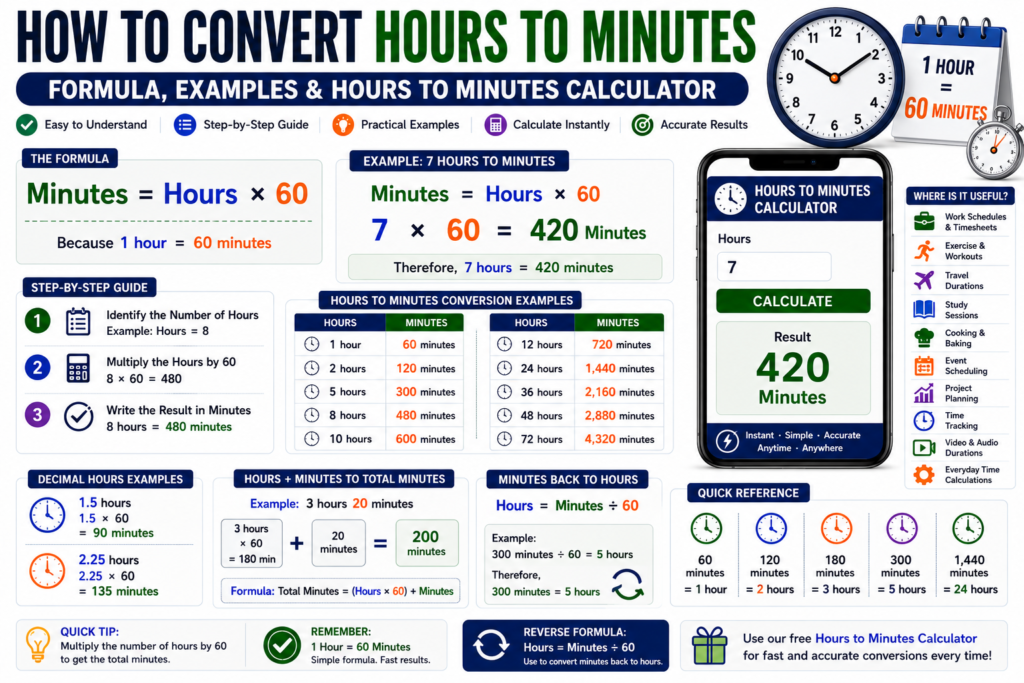 Hours to Minutes Calculator