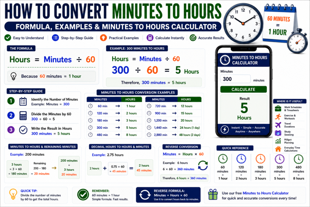 Minutes to Hours Calculator