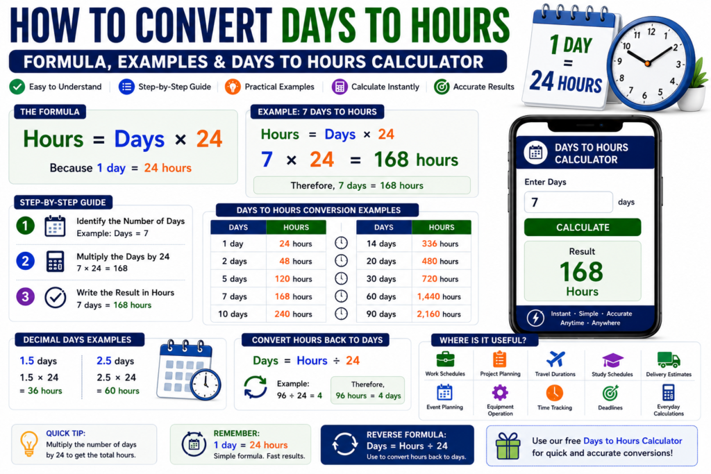 Days to Hours Calculator