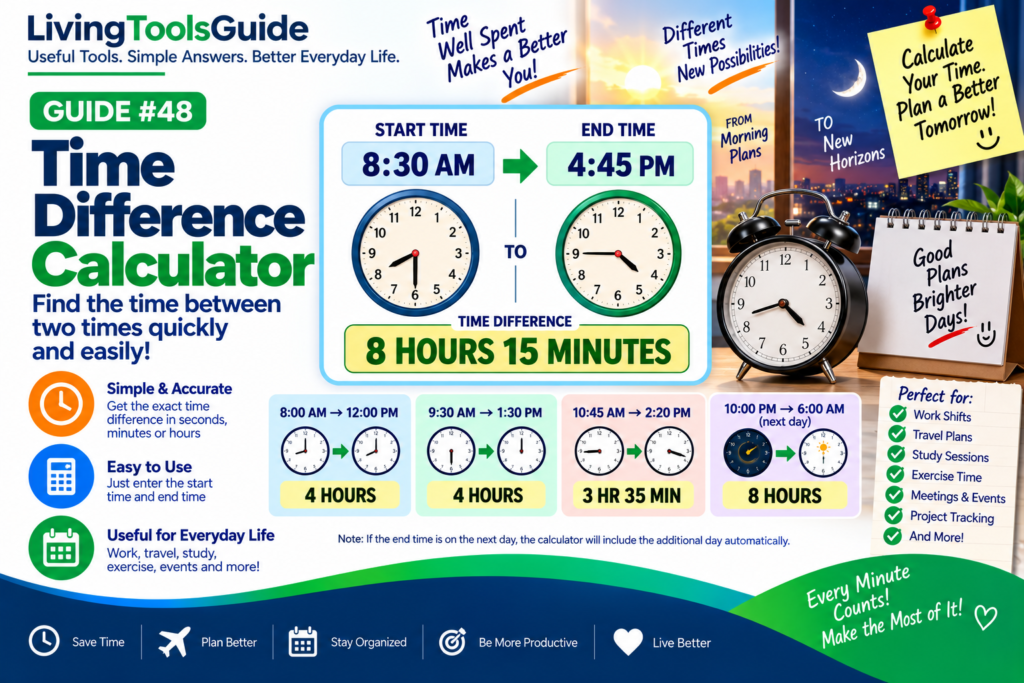 Time Difference Calculator