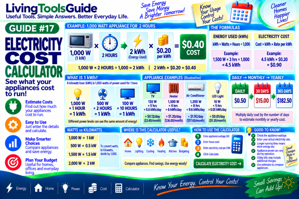 Electricity Cost Calculator