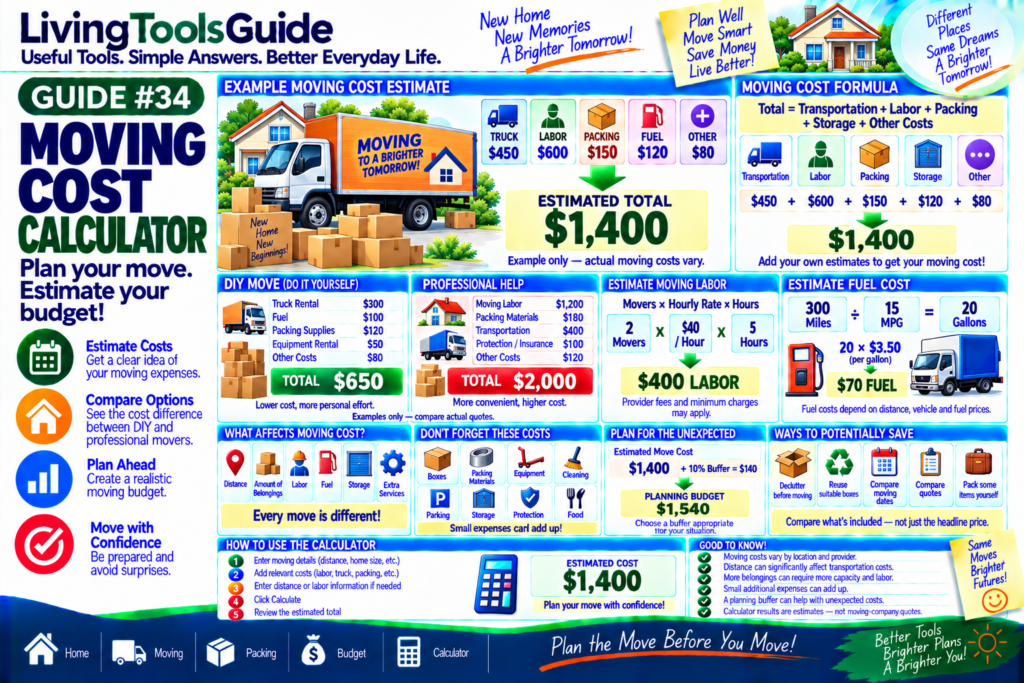 Moving Cost Calculator