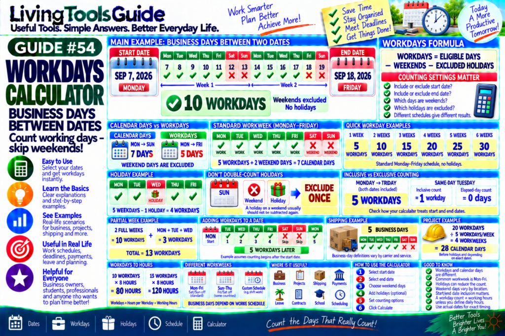 Workdays Calculator