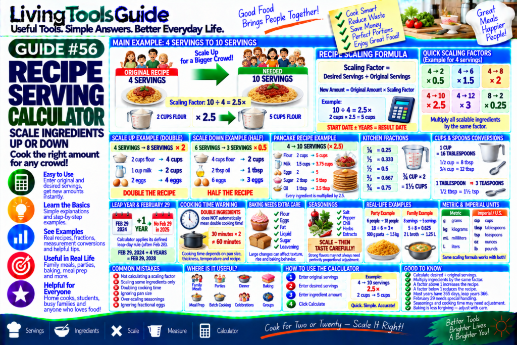 Recipe Serving Calculator