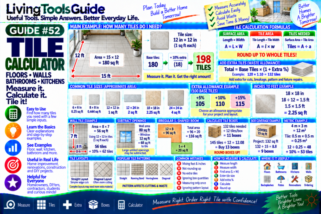 Tile Calculator – How Many Tiles Do I Need