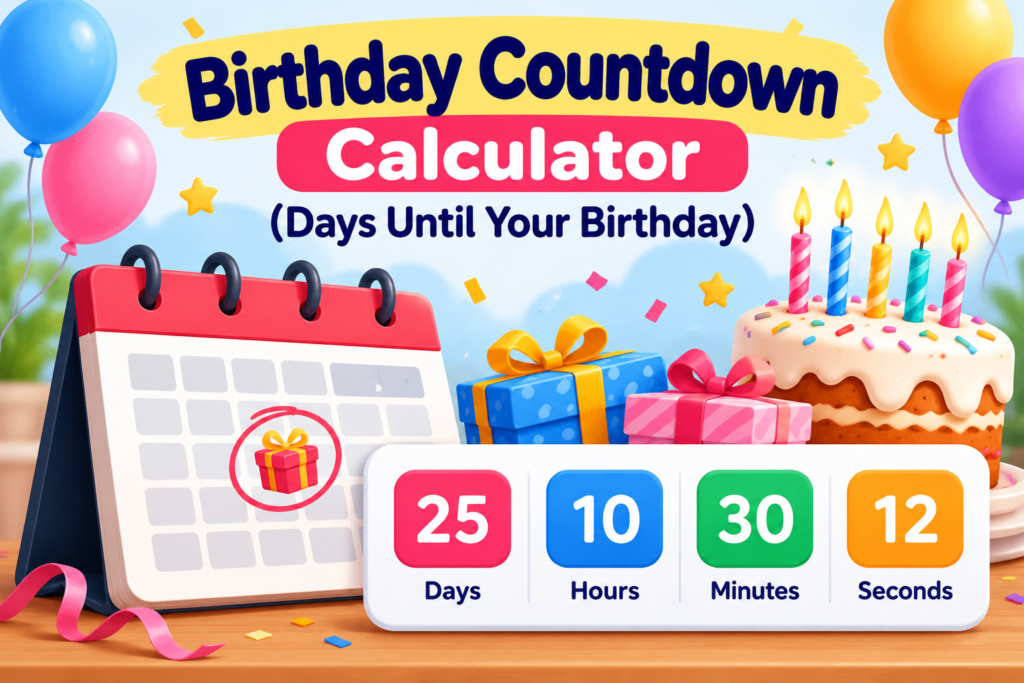 Birthday Countdown Calculator