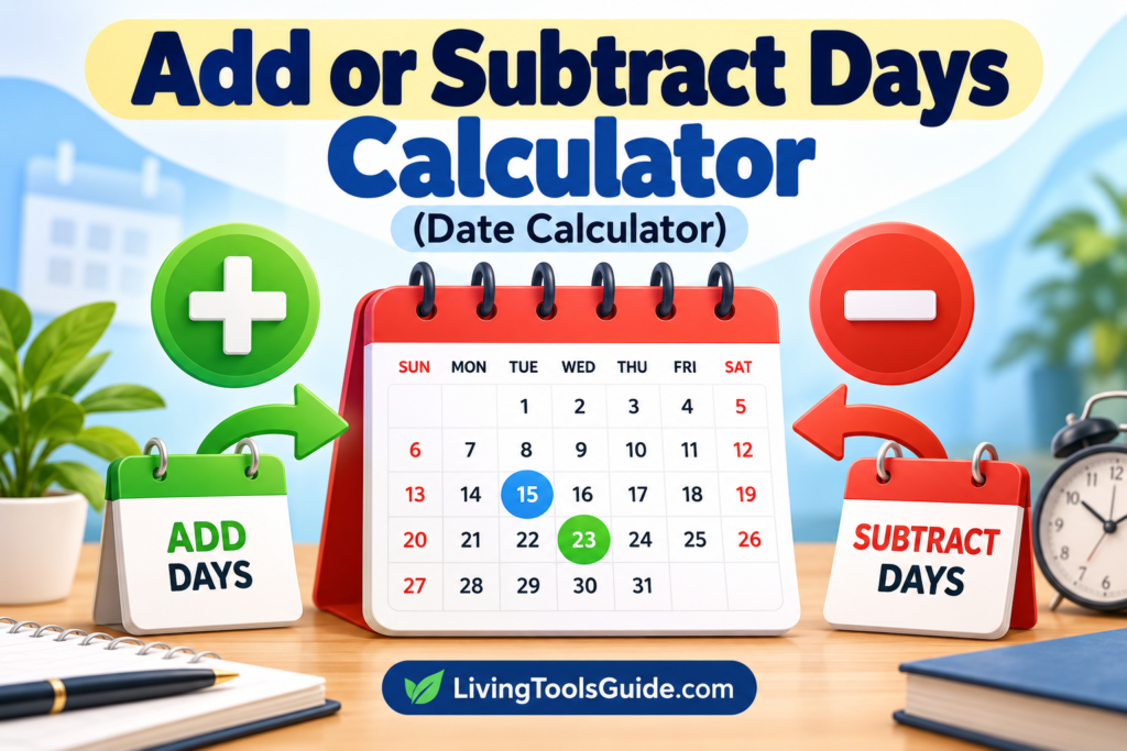 Add or Subtract Days Calculator
