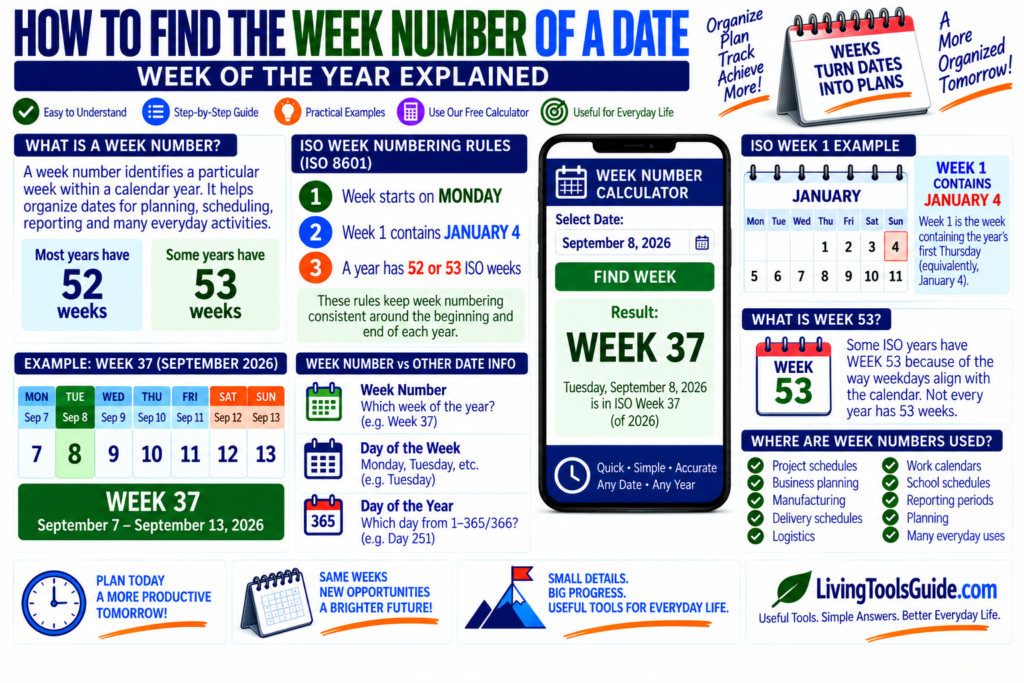 Week Number Calculator
