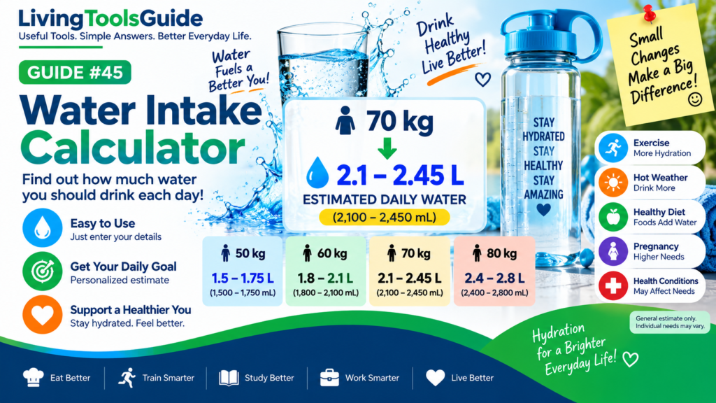 Water Intake Calculator